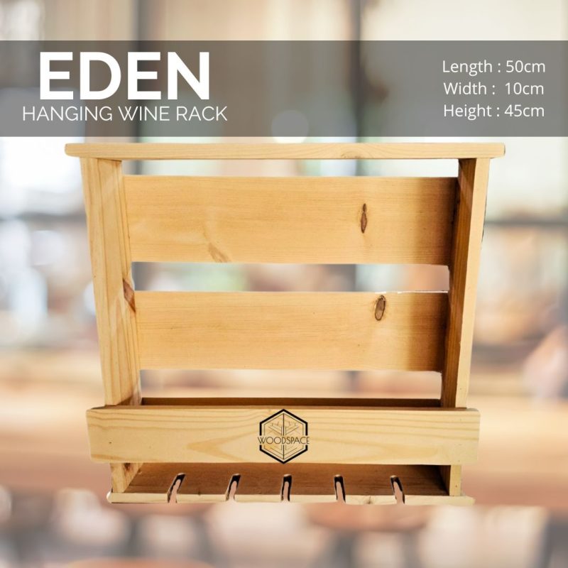 Eden Hanging Wine Rack – Wood Space Studio